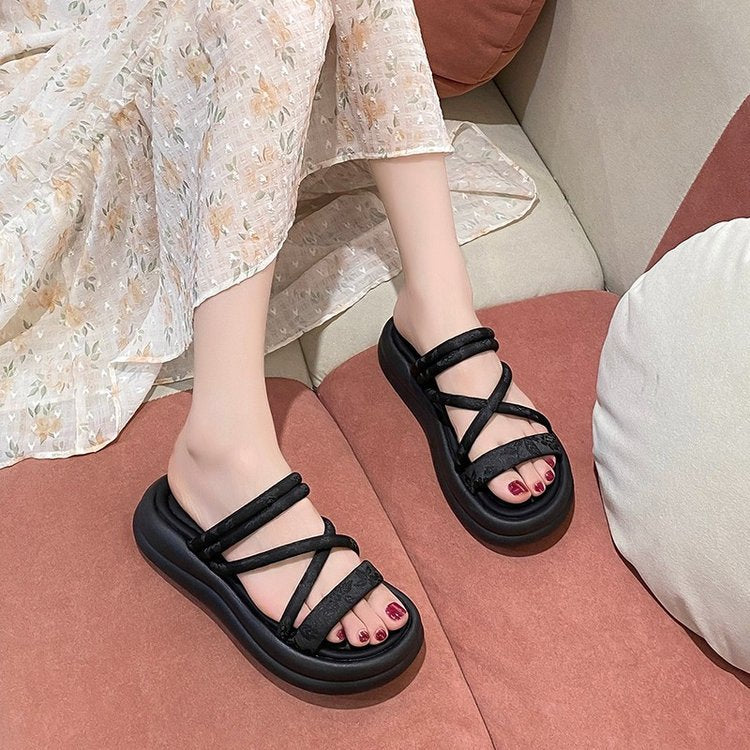 Dame Komfortable Flip-Flop-sandaler med ergonomisk snit og fashionable remdesign Stilla