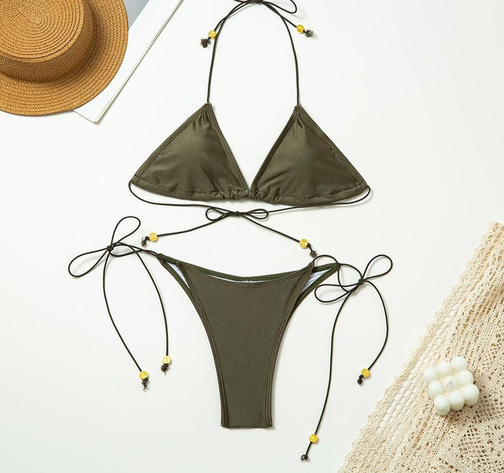Damer trekant bikini lavet af elastisk materiale Stilla