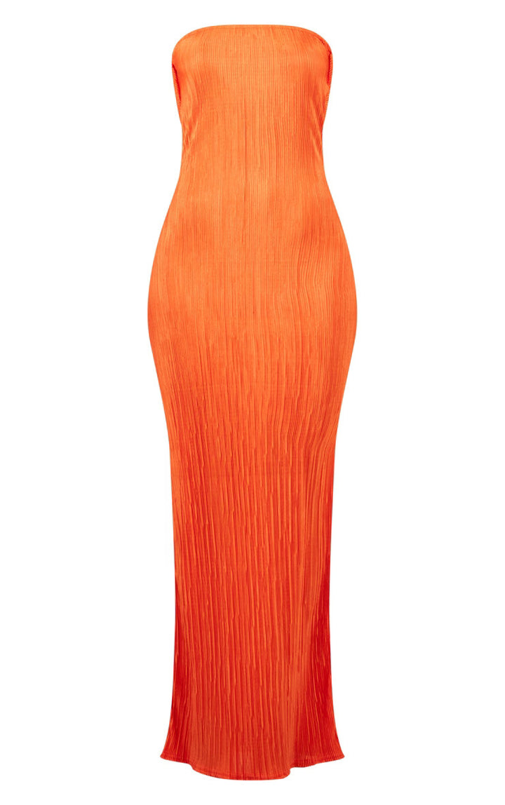 Dame figursygt strapless kjole med florale elementer Skovae