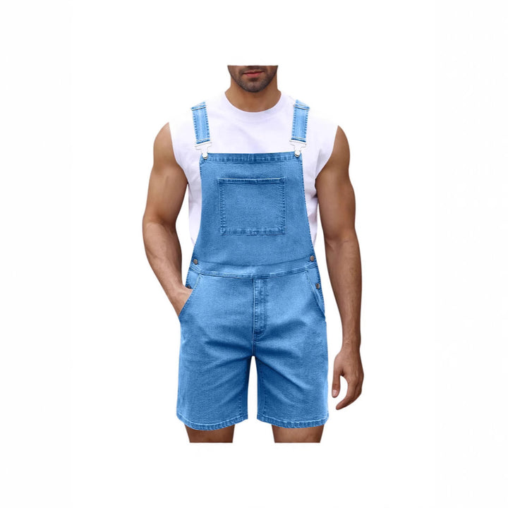 Herrer Casual Denim Overalls Stilla