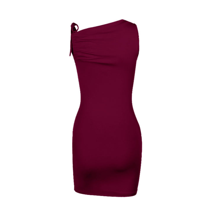 Damer figursyet One-Shoulder-kjole Skovae