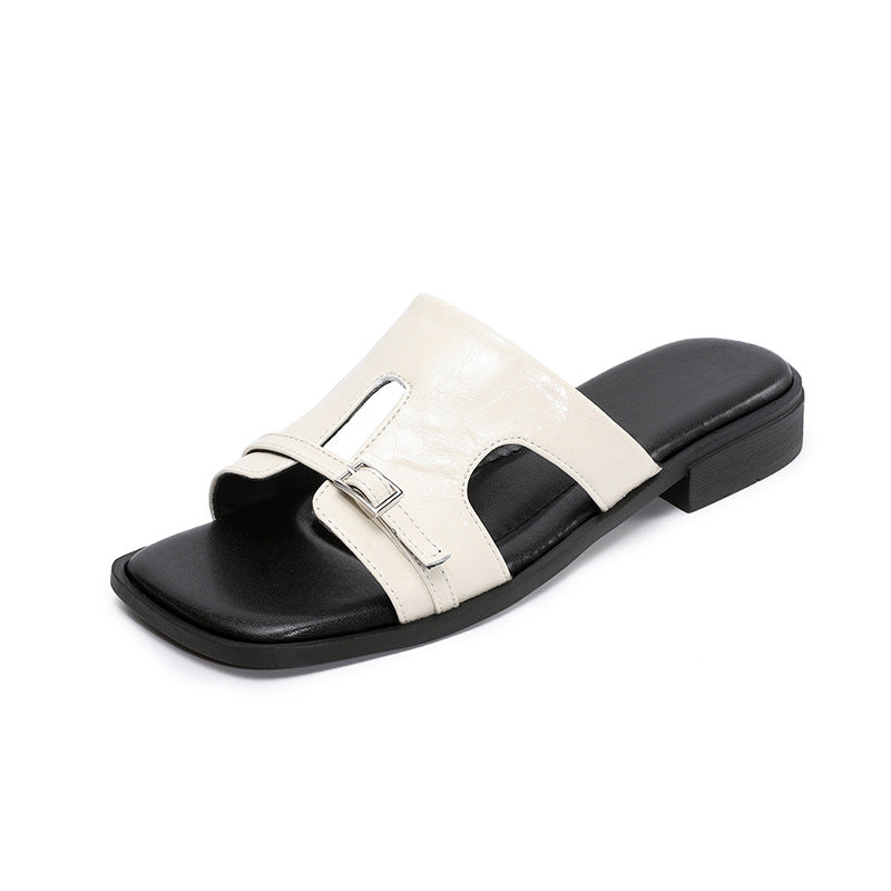 Dame Chic Slide Sandaler med spænde accent Stilla