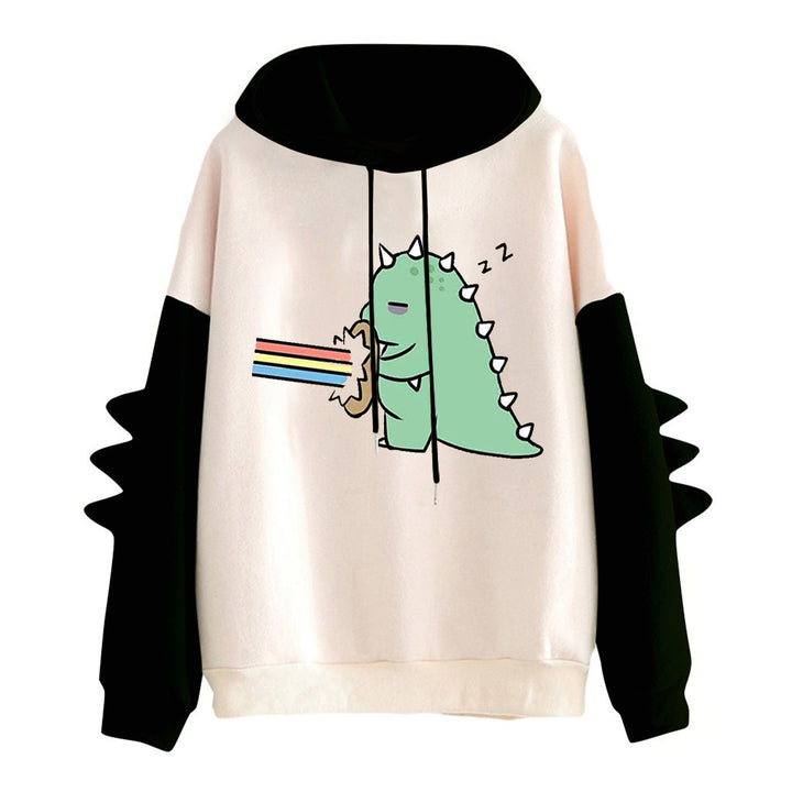 Dame hoodie med unikt hjerte design og trendy detaljer Stilla