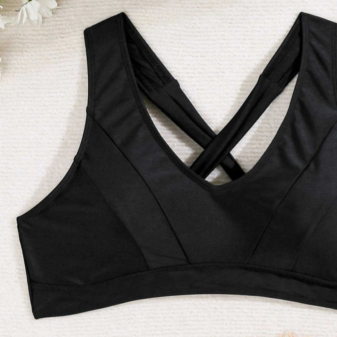 Dame Sport-Bikini-Overdel med elegant rygdesign Skovae
