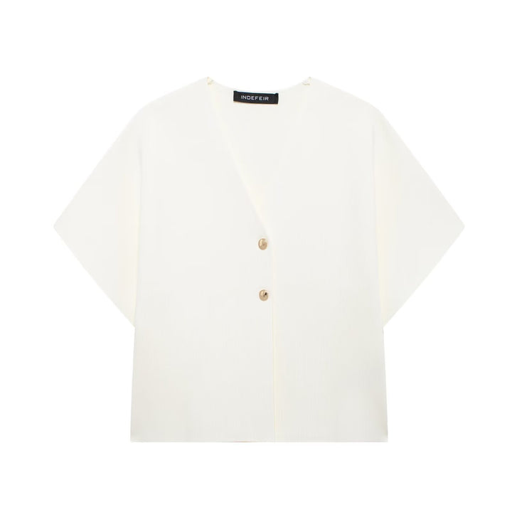 Femme Relaxed Fit Button-Up Bluse Stilla