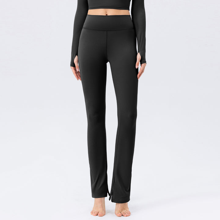 Dame højtydende fitness leggings med flydende snit og sidelukninger Stilla