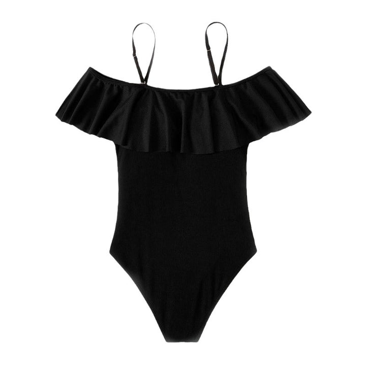 Dame Rüschen Off-Shoulder Éntal Badeanstalt Stilla