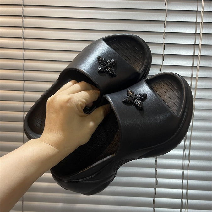 Dame komfortable slippers med legende sommerfugledesign Stilla
