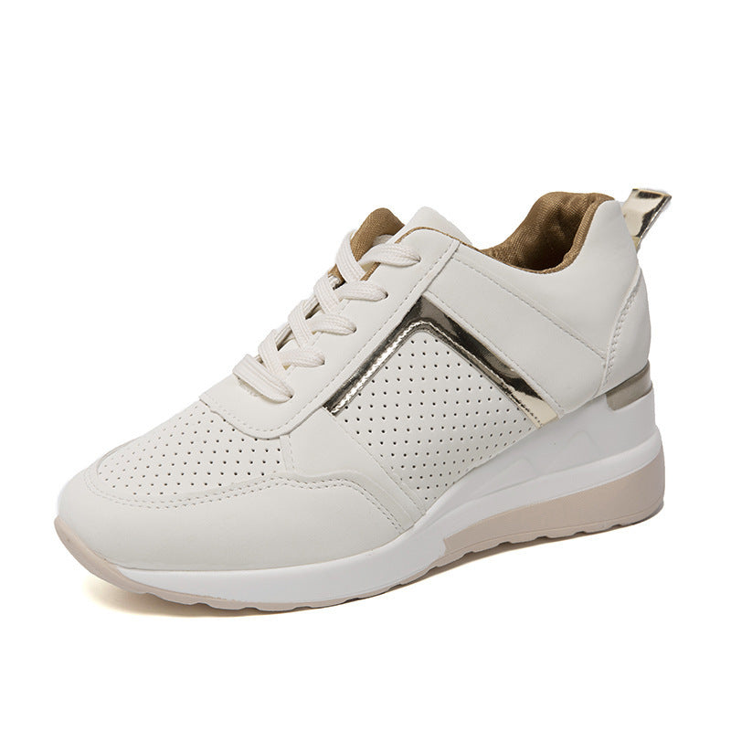 Dame Sporty Sneakers med fashionable Metallic-elementer og åndbare indsatser Stilla