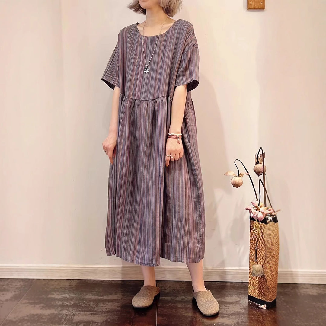Femme Casual Flydende Midi Kjole Stilla