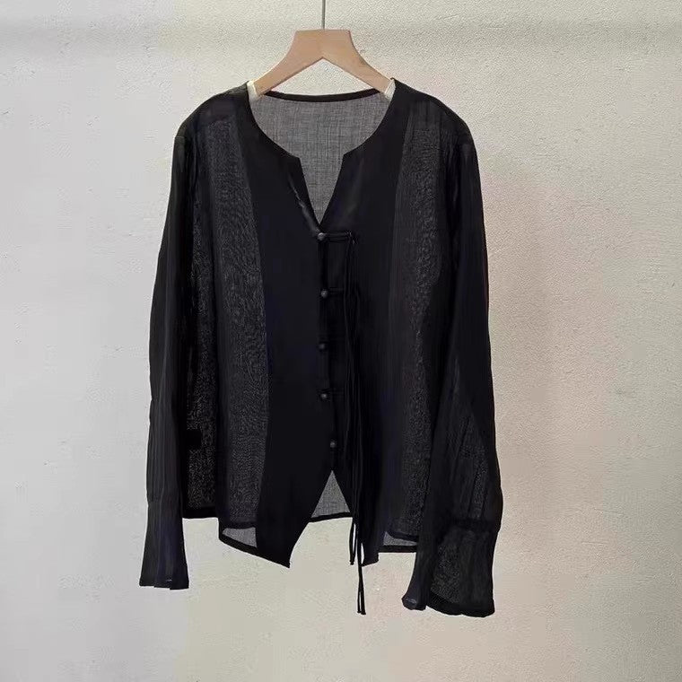 Femme Elegante Bindefront Bluse Stilla