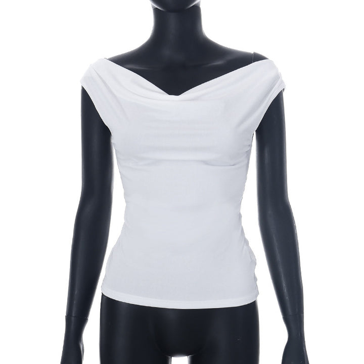 Damebluse med smart omslagssnit Skovae