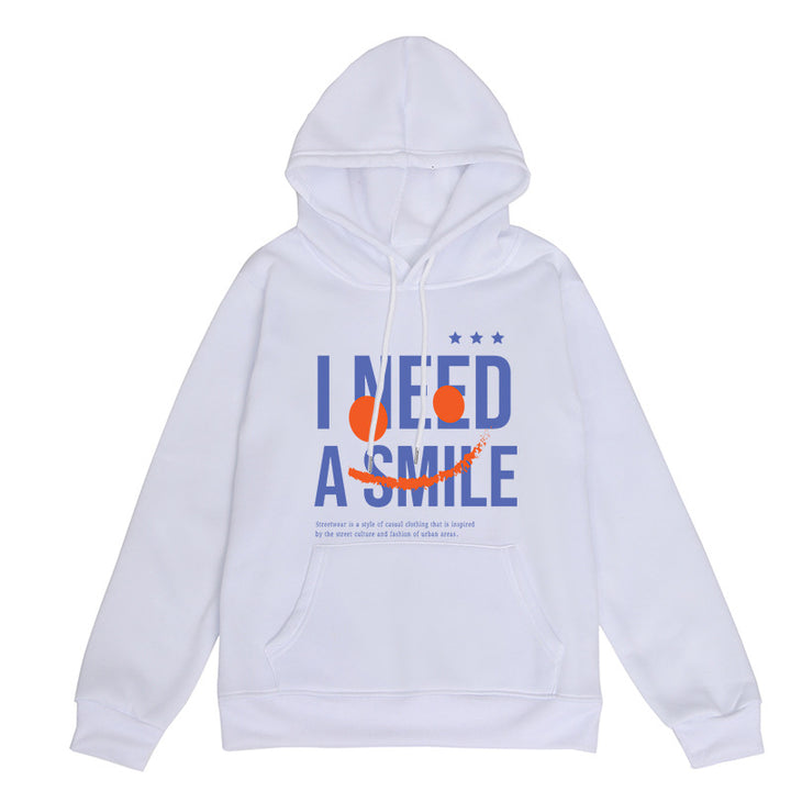 Dame Sweatshirt med kænguru-lomme og afslappet statement-print Stilla