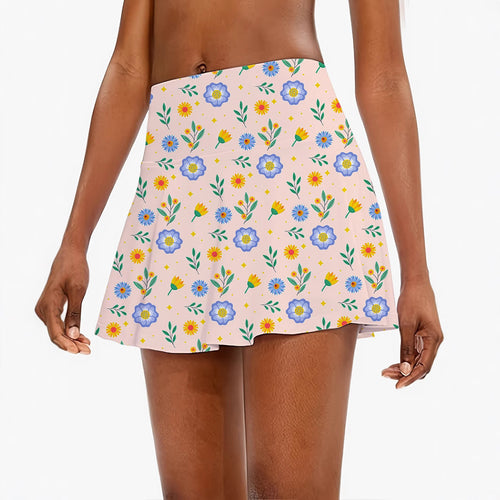 Dame Floral Print Active Skort Stilla