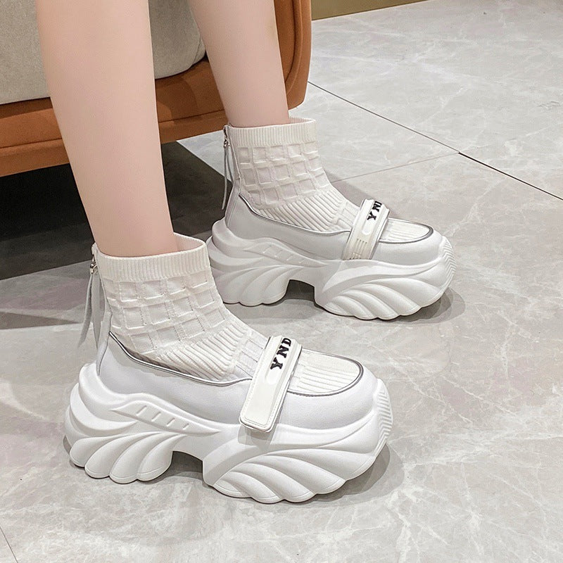 Dame Chunky Sneakersokksko med elastisk overdel og moderne oversized design Stilla