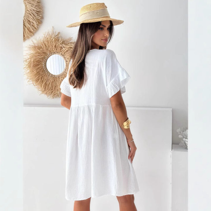 Femme Breezy Lagdelt Mini Kjole Stilla