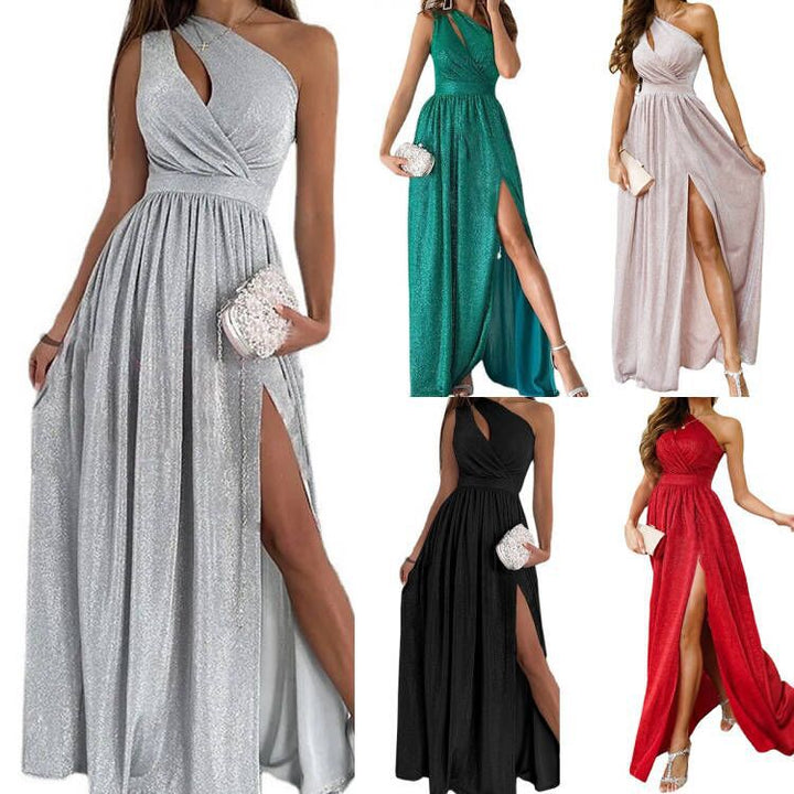 Dame Elegant Asymmetrisk Aftenkjole Stilla