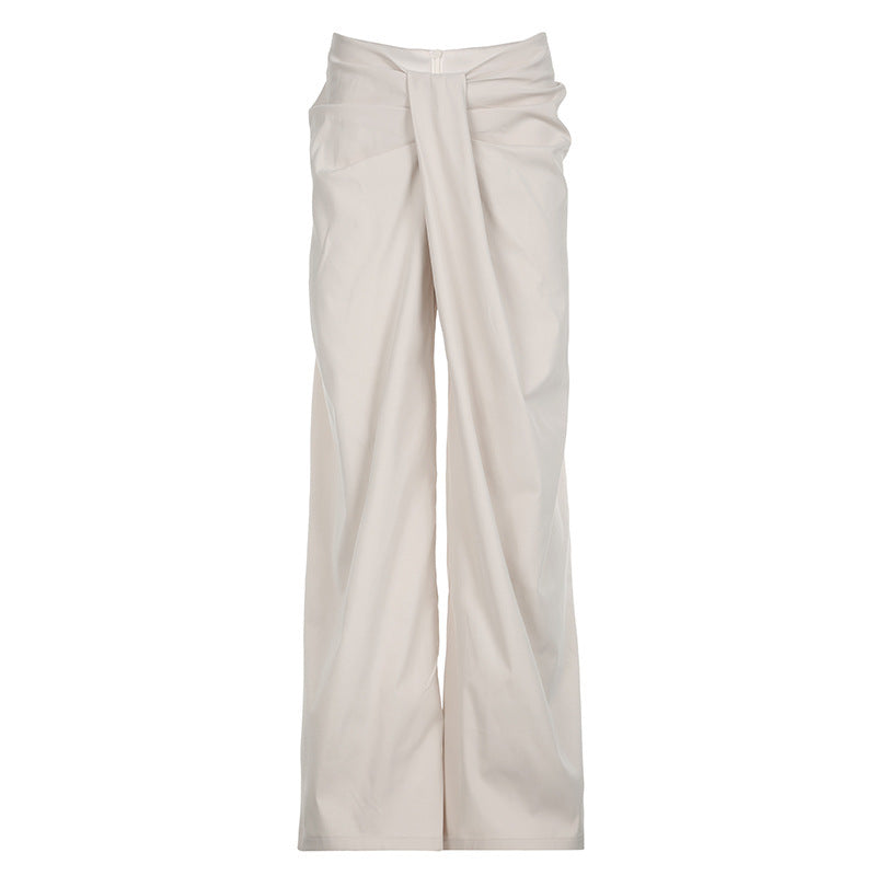 Dame elegante Palazzo-bukser med raffineret drapering Skovae