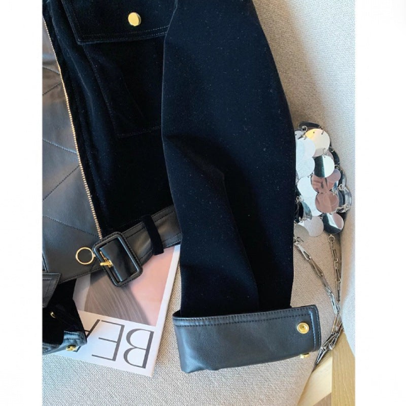 Femme Luxe Velour Motojakke Stilla