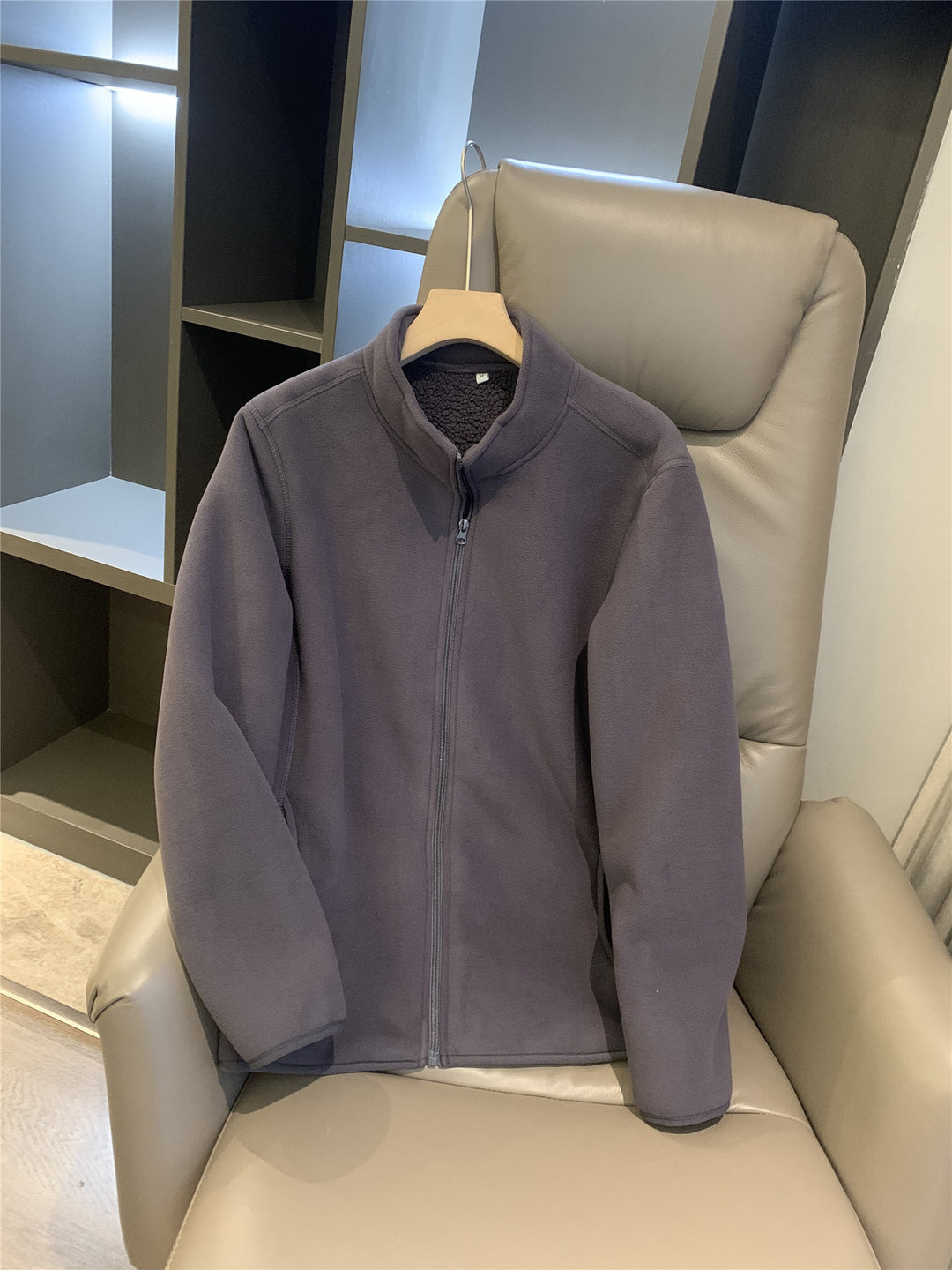 Dame fleecejakke med høj krave og full zip Stilla