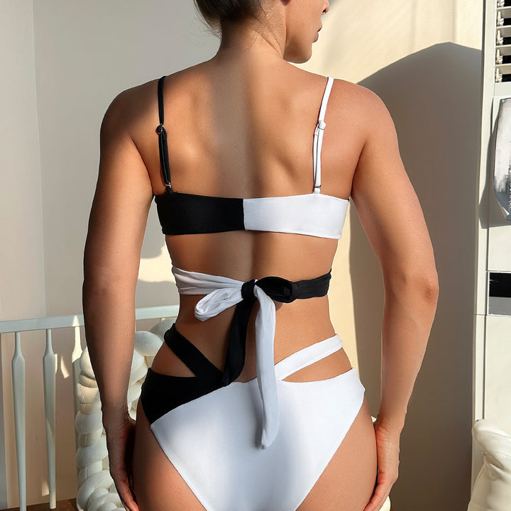 Dame asymmetrisk Cut-Out bikini-sæt Stilla