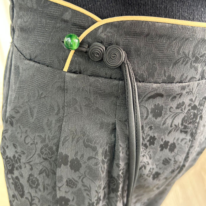 Dame bred culotte bukser med elegant høj talje design og praktiske lommer Stilla