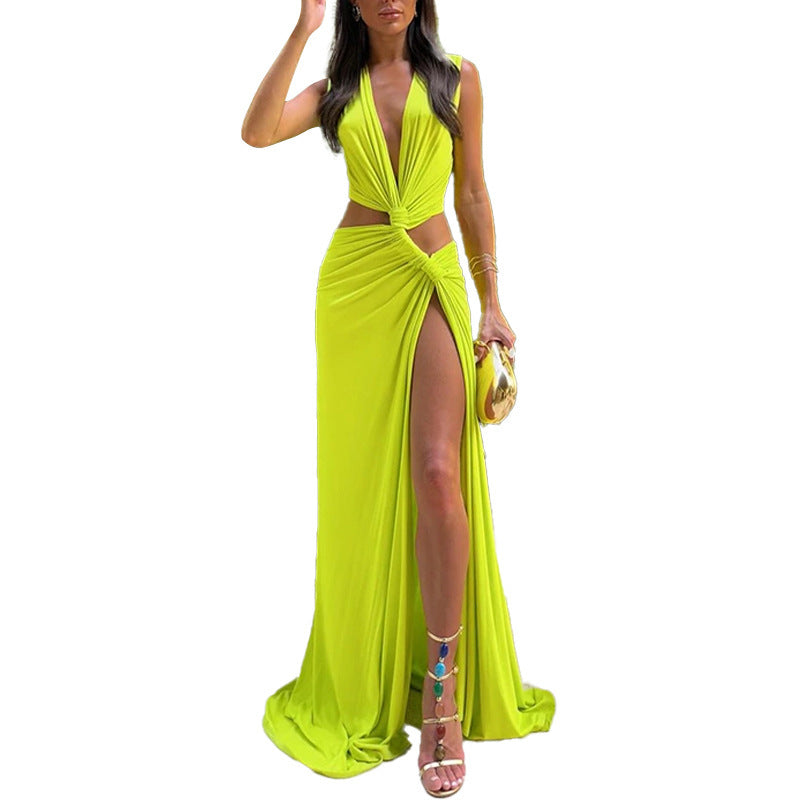 Dame Cut-Out Maxikjole Stilla