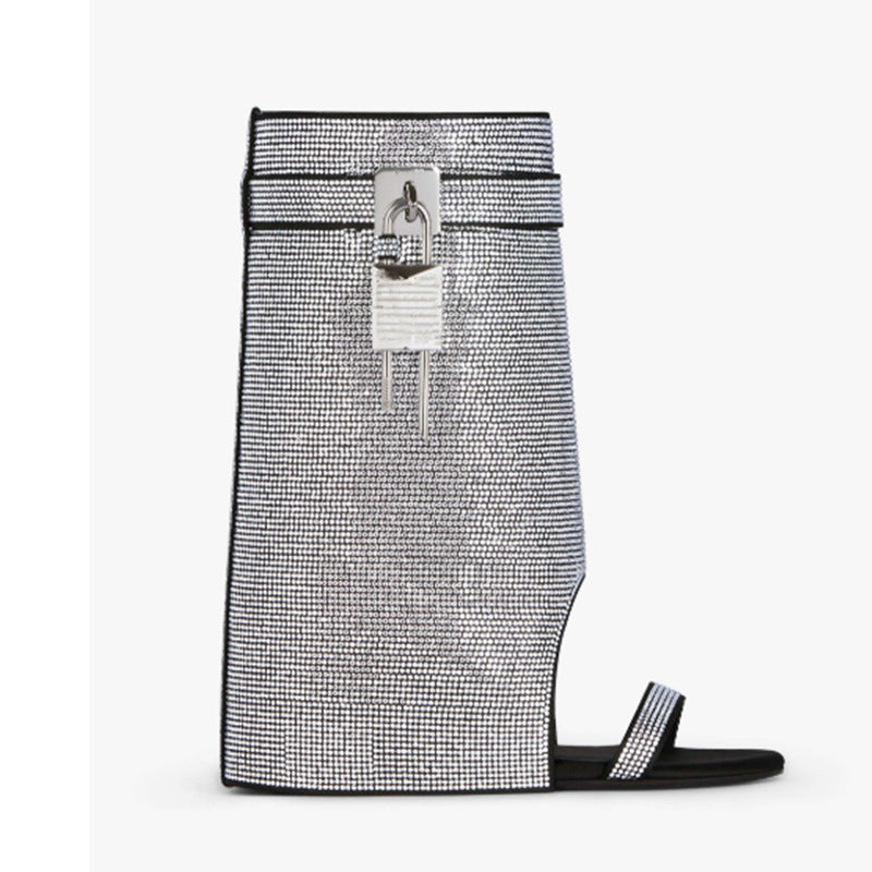 Femme Elegante Strass-beskårede Sandaler Stilla