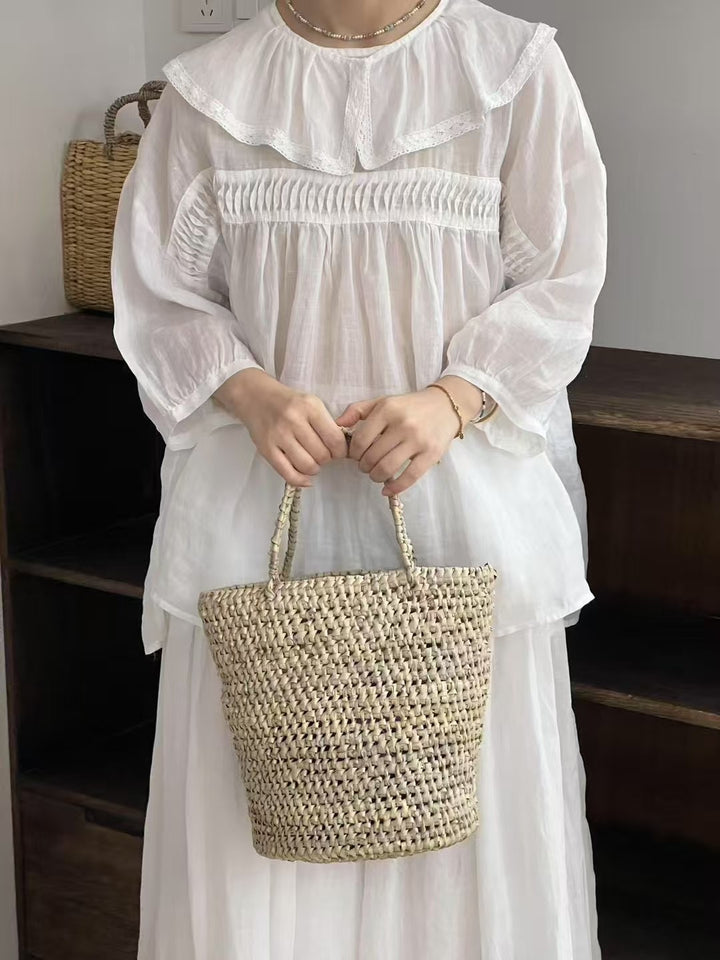 Femme Rüschenausschnitt Boho-bluse Stilla