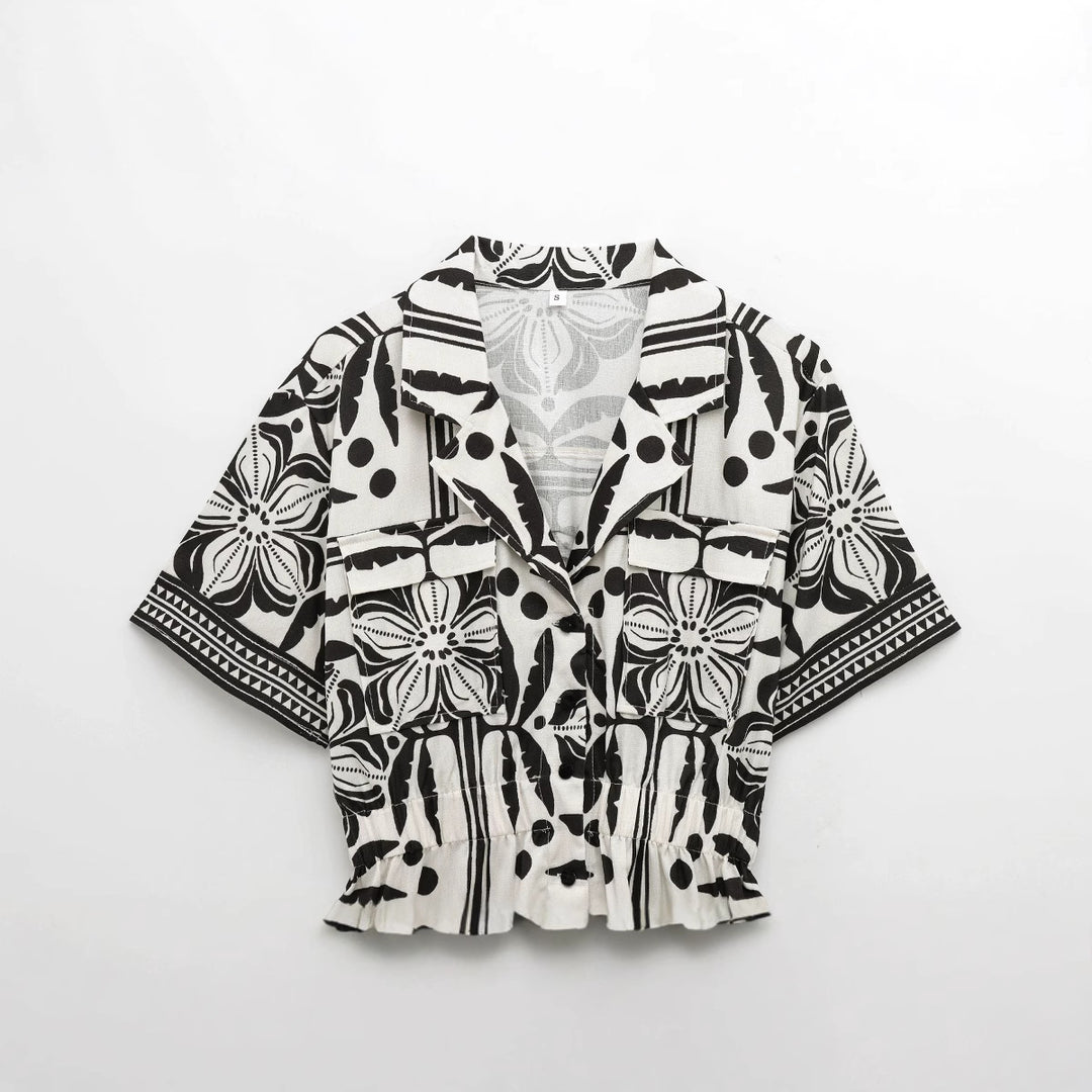 Femme Button-Up Kort Kjole Stilla