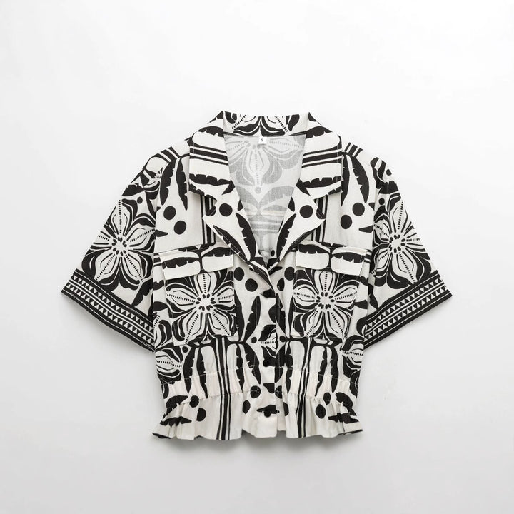 Femme Button-Up Kort Kjole Stilla