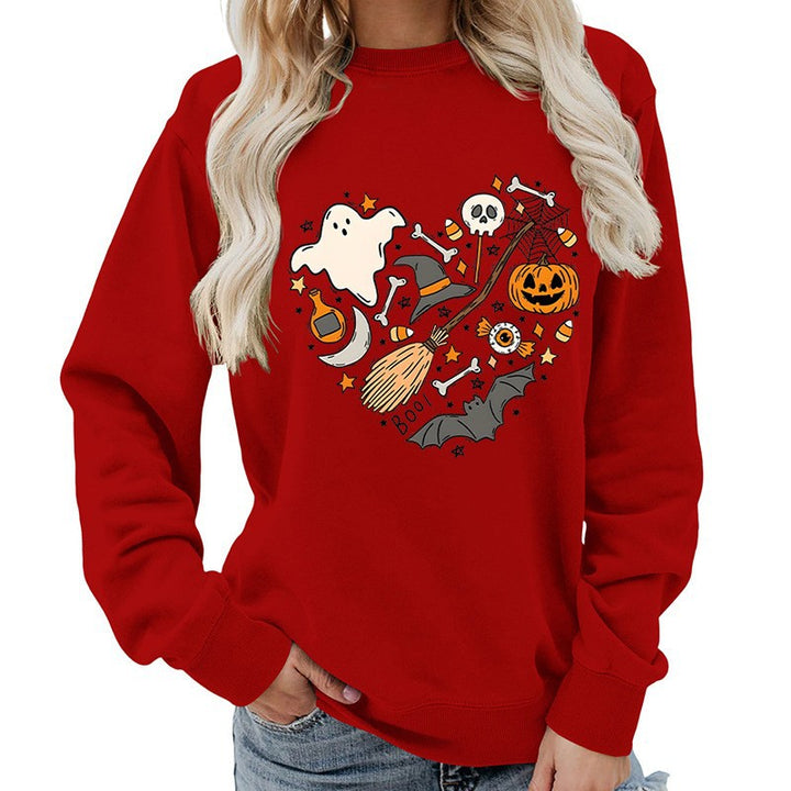 Kvinders Halloween Sweatshirt med Kreativt Design Stilla