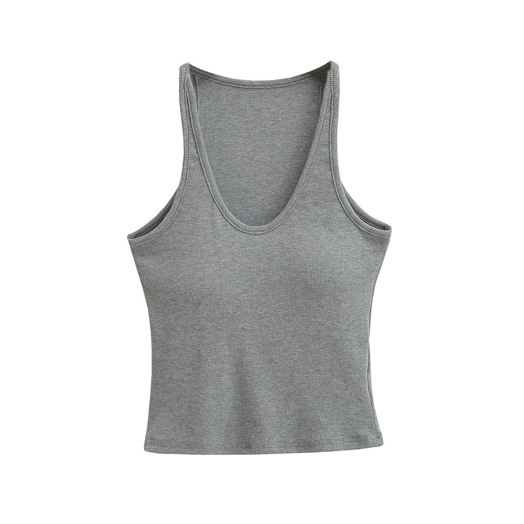 Femme Ribben Crop Tank Top Stilla