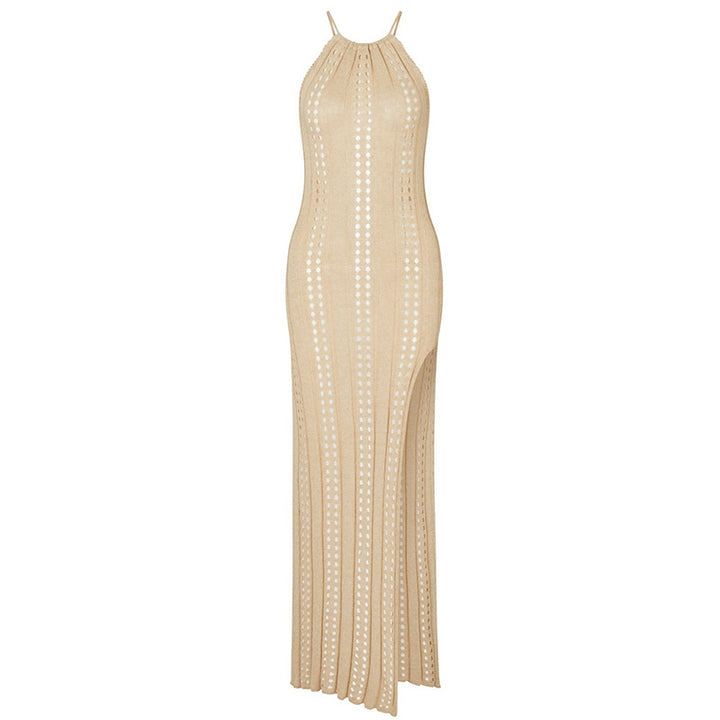 Damer Elegant Rygfri Maxikjole Stilla
