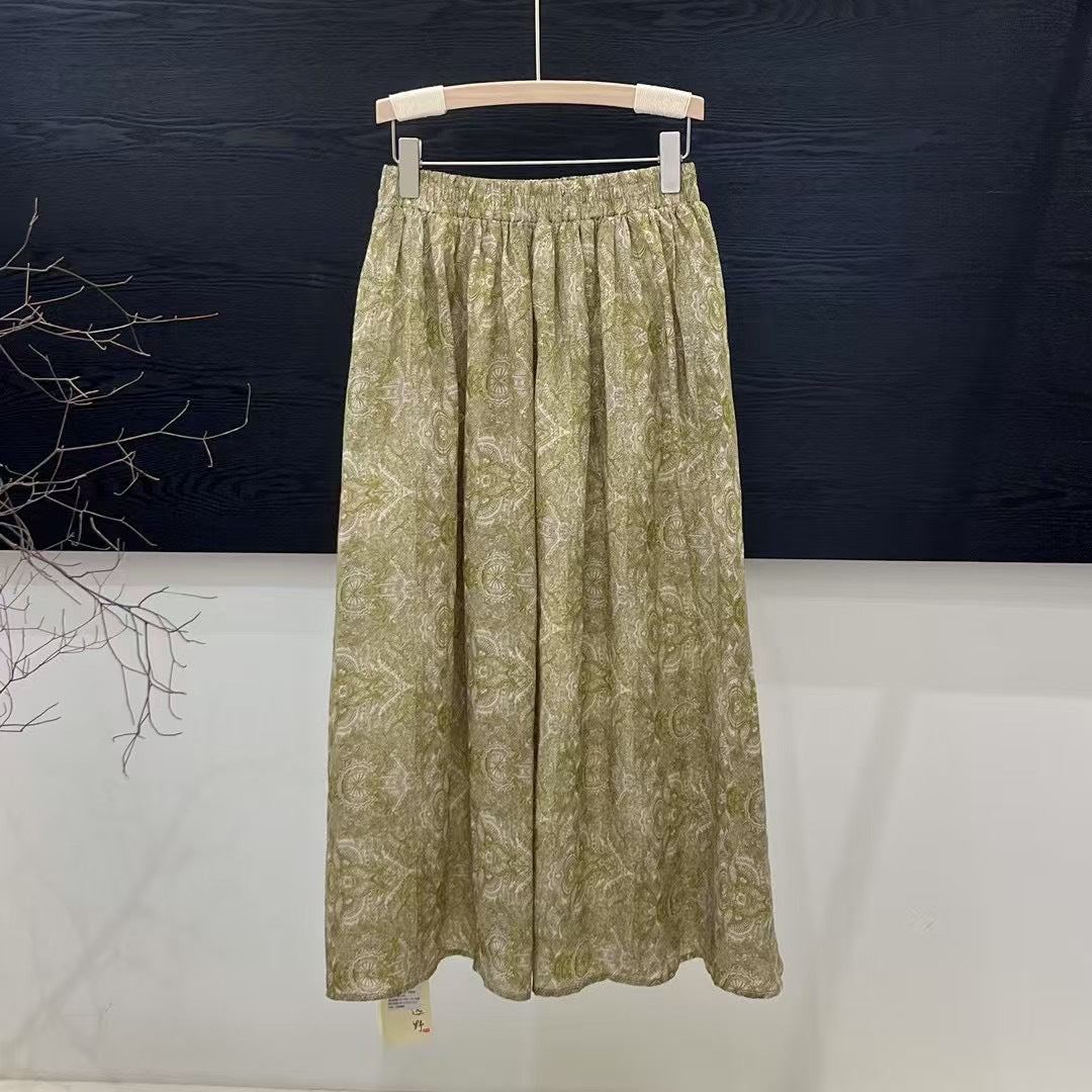 Dame Elegant Midi-Nederdel Stilla