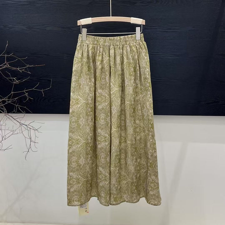 Dame Elegant Midi-Nederdel Stilla