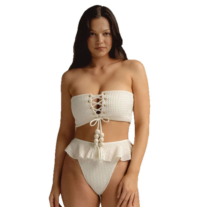 Dame Bikini-sæt med raffinerede frynse detaljer og legende design Stilla