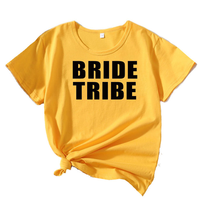 Kvinder Fritid Brudetribe Grafik T-shirt Stilla