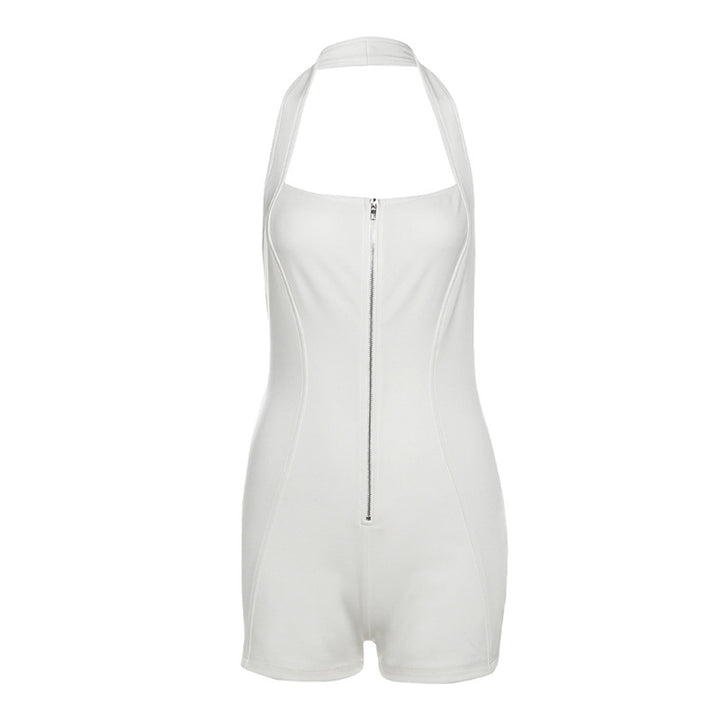 Dame Sporty bodysuit med integreret lynlås og raffineret holderdesign Stilla