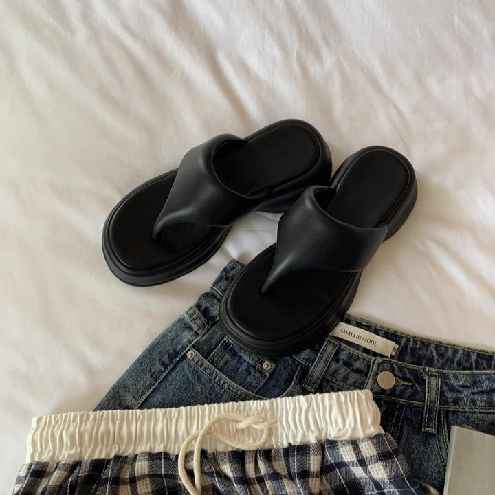 Dame Minimalistiske Tåseparator Sandaler Stilla