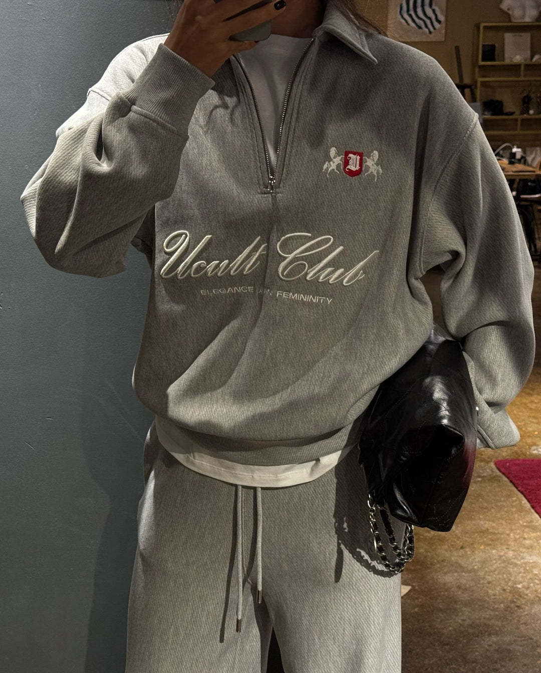 Damer casual polo sweater med elegant logo Stilla
