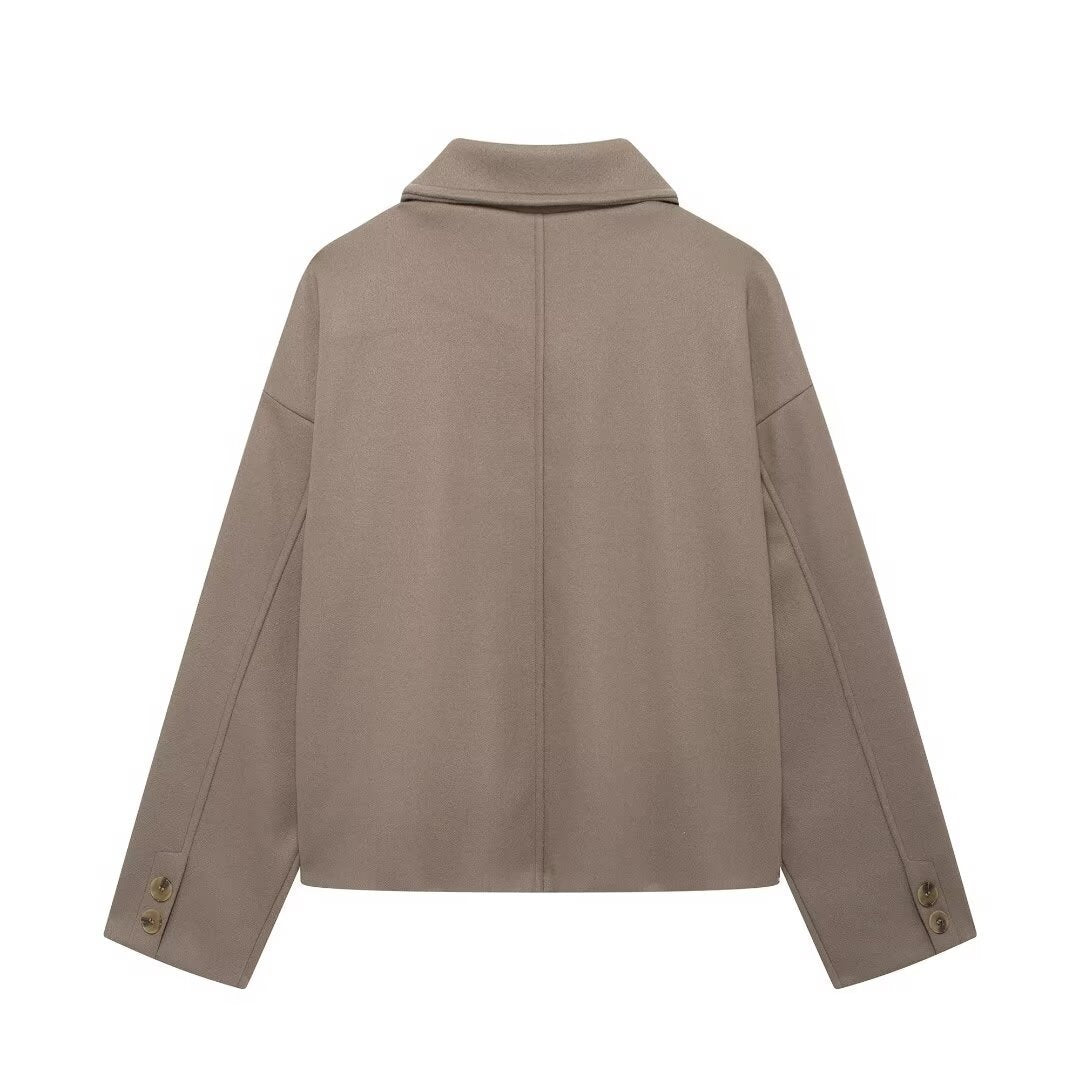 Femme Oversized Utility-jakke med knaplukning Stilla