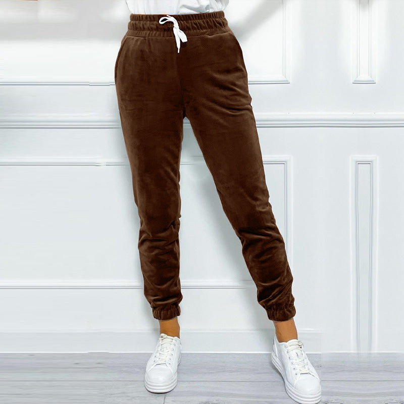 Dame Behagelige Fleece Loungebukser Stilla