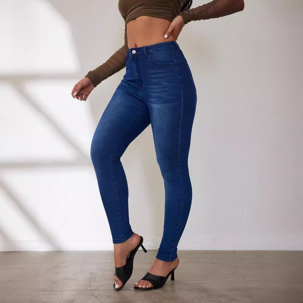 Dame Højtaljede Skinny Jeans med figurformende Effekt Stilla