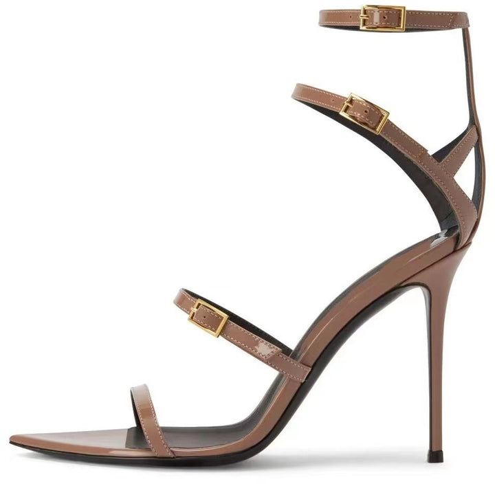 Femme Stiletto-hæle sandaler med justerbare stropper Stilla