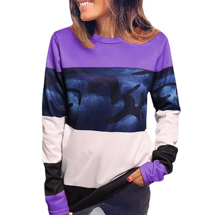 Stilla | Casual Print Rund Hals Langærmet Sweatshirt