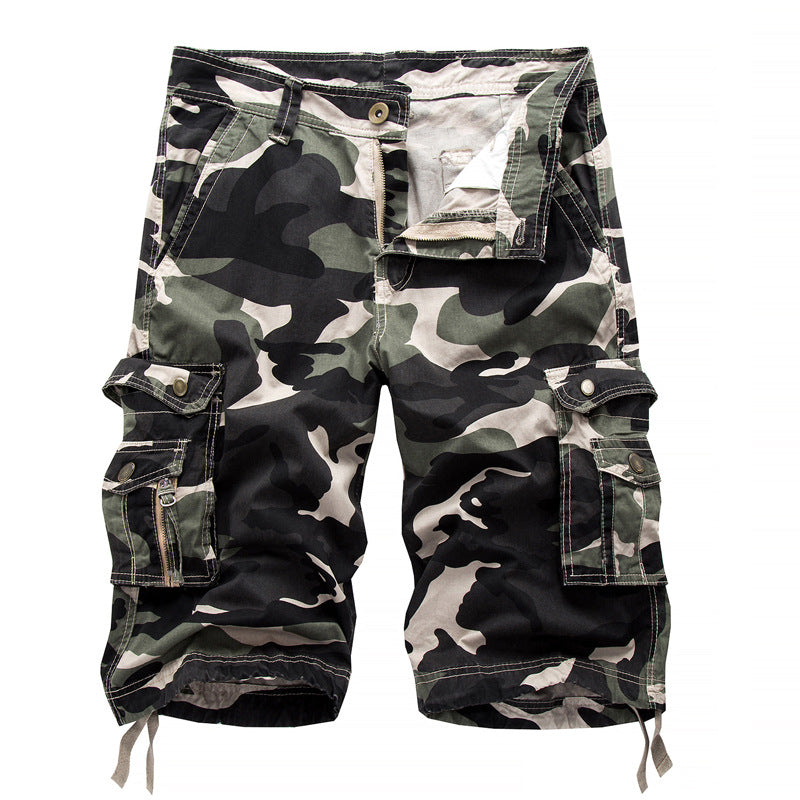 Herre Cargo-Shorts med utility-lommer og justerbar talje Stilla