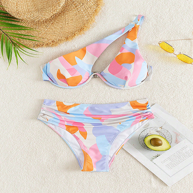 Dame En-sidet bikini med raffineret snit Skovae