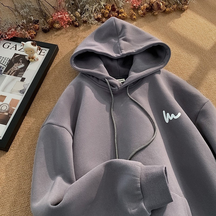 Dame hoodie med en afslappet oversized pasform og microfibermateriale af høj kvalitet Skovae