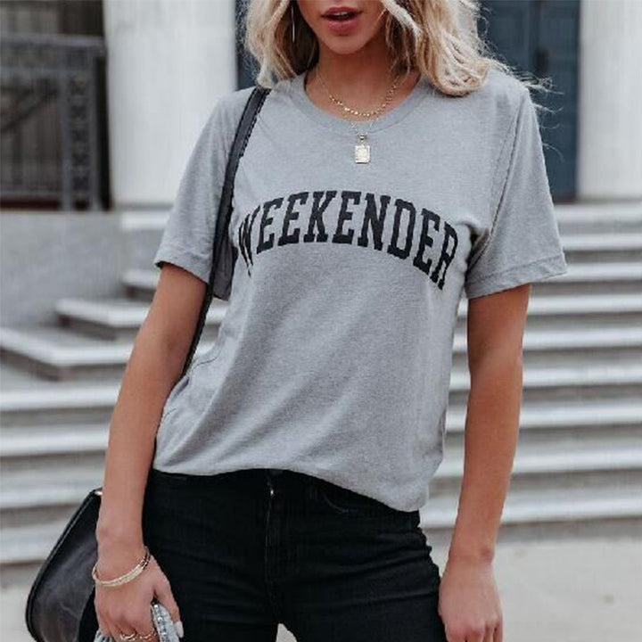 Damer Casual Grafik T-Shirt Stilla